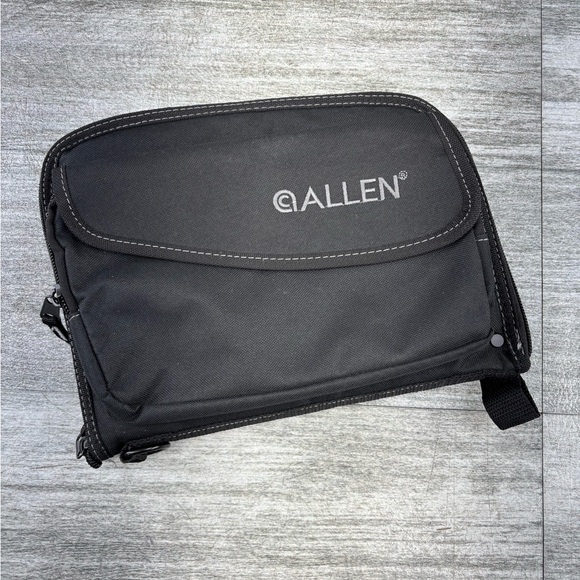 Allen Company Lockable Pistol Soft Case 11”x8” 7743a Black Pockets Side Zip - Picture 1 of 15